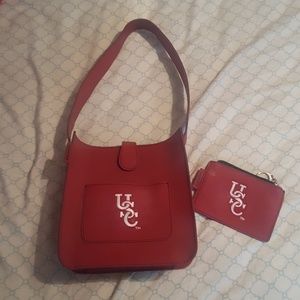 USC handbag and wallet